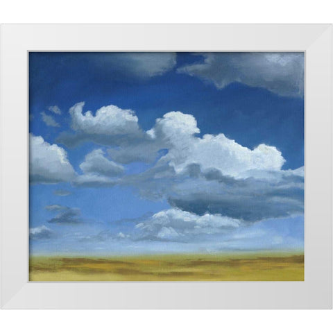Big Sky I White Modern Wood Framed Art Print by Meagher, Megan