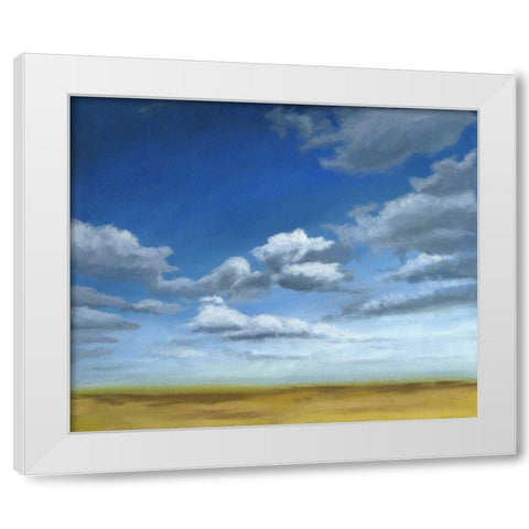 Big Sky II White Modern Wood Framed Art Print by Meagher, Megan