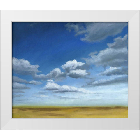 Big Sky II White Modern Wood Framed Art Print by Meagher, Megan