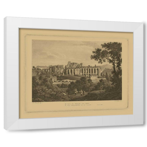 Italian Landscape II White Modern Wood Framed Art Print by Vision Studio