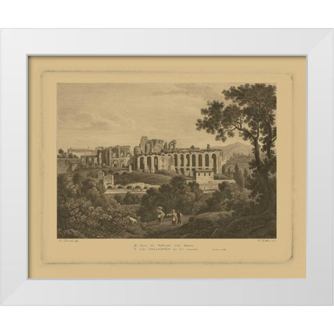 Italian Landscape II White Modern Wood Framed Art Print by Vision Studio
