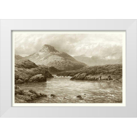 A Tight Line White Modern Wood Framed Art Print by Adams, Douglas