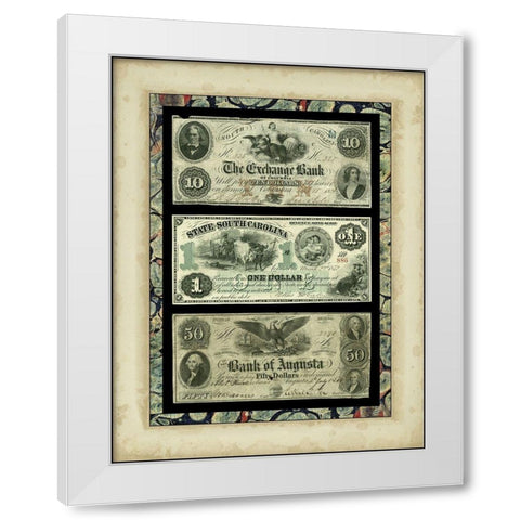 Money, Money, Money II White Modern Wood Framed Art Print by Unknown