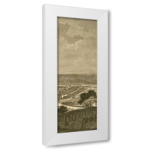 Pastoral Panorama IV White Modern Wood Framed Art Print by Wiek, John