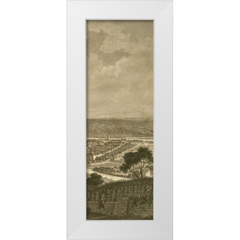 Pastoral Panorama IV White Modern Wood Framed Art Print by Wiek, John
