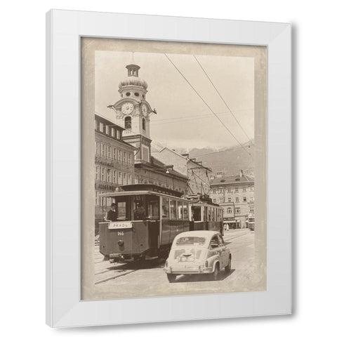 Summer in Europe III White Modern Wood Framed Art Print by Longley, Carolyn