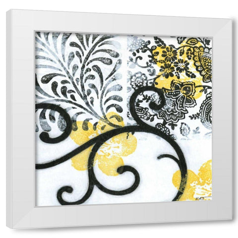 Opulence I White Modern Wood Framed Art Print by Wyatt Jr., Norman