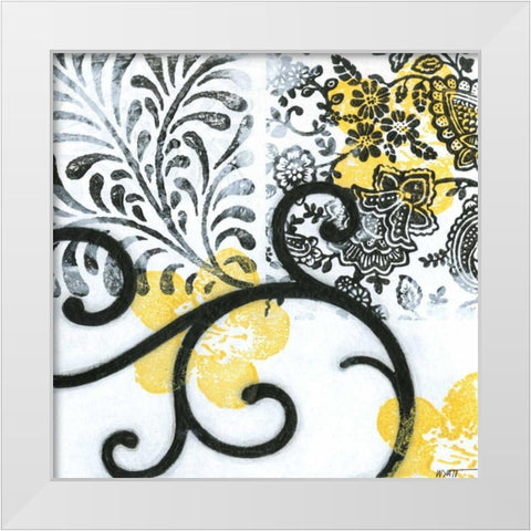 Opulence I White Modern Wood Framed Art Print by Wyatt Jr., Norman