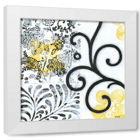 Opulence II White Modern Wood Framed Art Print by Wyatt Jr., Norman