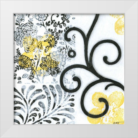 Opulence II White Modern Wood Framed Art Print by Wyatt Jr., Norman