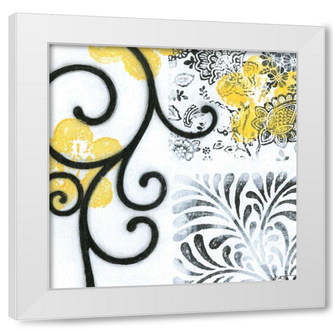 Opulence III White Modern Wood Framed Art Print by Wyatt Jr., Norman