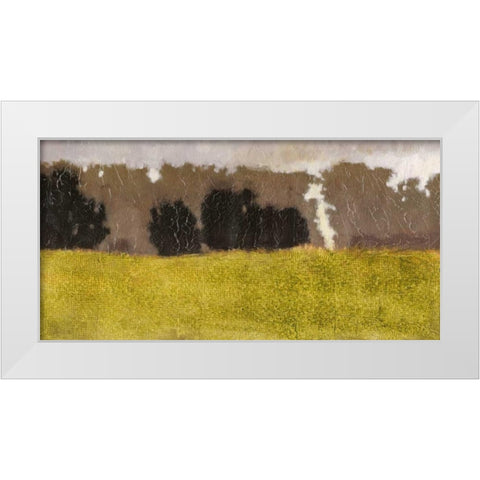 Tuscan Field I White Modern Wood Framed Art Print by Vision Studio