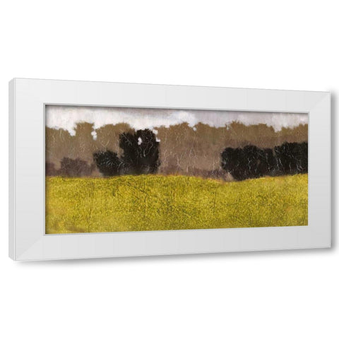 Tuscan Field II White Modern Wood Framed Art Print by Vision Studio