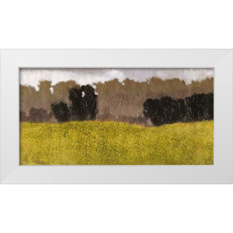 Tuscan Field II White Modern Wood Framed Art Print by Vision Studio