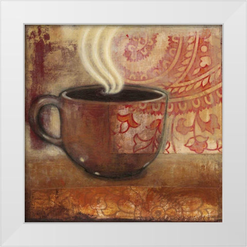 Rich and Smooth III White Modern Wood Framed Art Print by Wyatt Jr., Norman