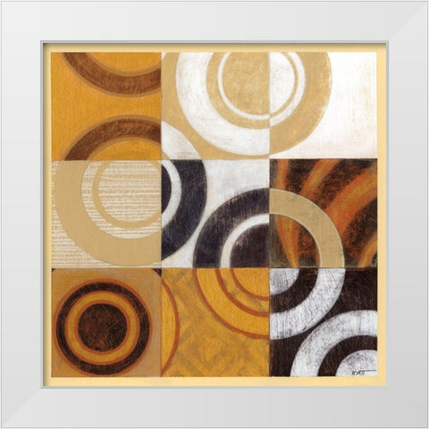 Pulse I White Modern Wood Framed Art Print by Wyatt Jr., Norman