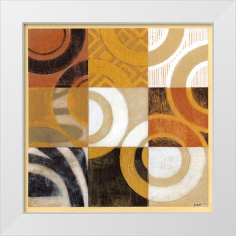 Pulse II White Modern Wood Framed Art Print by Wyatt Jr., Norman