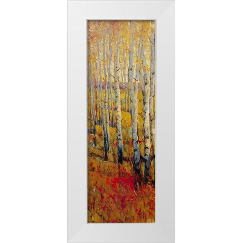 Vivid Birch Forest I White Modern Wood Framed Art Print by OToole, Tim