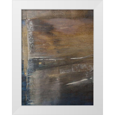 Kinetic Stone II White Modern Wood Framed Art Print by OToole, Tim