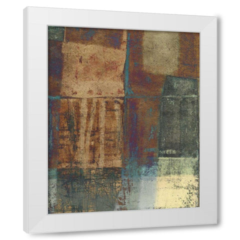 Jade Earth II White Modern Wood Framed Art Print by Vision Studio