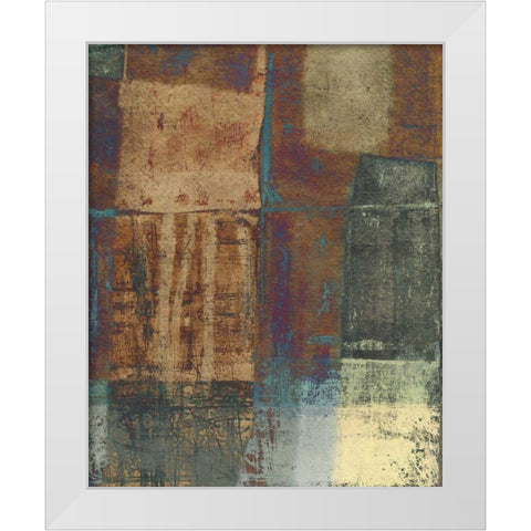 Jade Earth II White Modern Wood Framed Art Print by Vision Studio