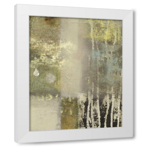 Onyx Forgets I White Modern Wood Framed Art Print by Vision Studio