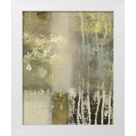 Onyx Forgets I White Modern Wood Framed Art Print by Vision Studio