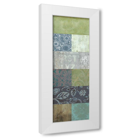 Zen Panel I White Modern Wood Framed Art Print by Vision Studio