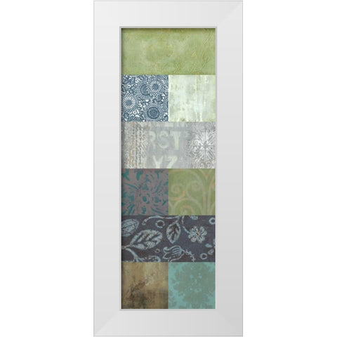 Zen Panel I White Modern Wood Framed Art Print by Vision Studio