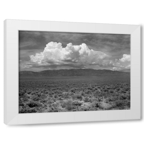 Mountains and Clouds II White Modern Wood Framed Art Print by Christensen, Jim