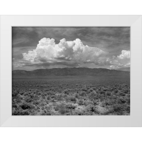 Mountains and Clouds II White Modern Wood Framed Art Print by Christensen, Jim