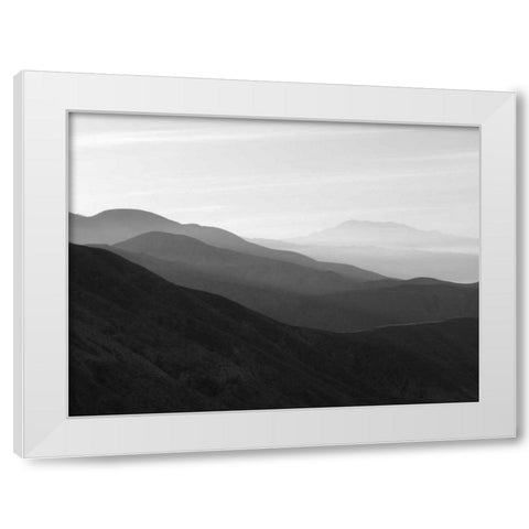Mountains and Haze I White Modern Wood Framed Art Print by Christensen, Jim