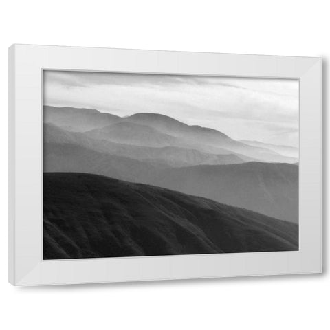 Mountains and Haze II White Modern Wood Framed Art Print by Christensen, Jim