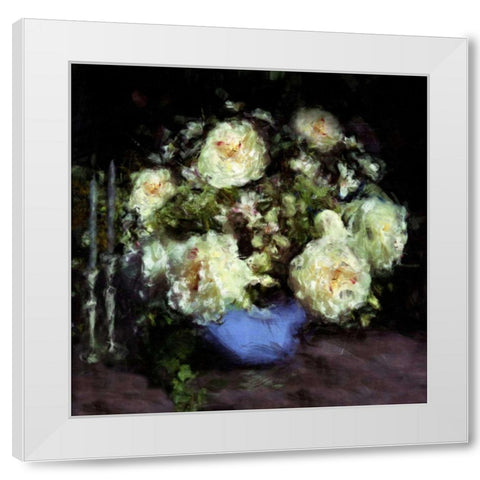 Classic Flowers I White Modern Wood Framed Art Print by Bay, Noah