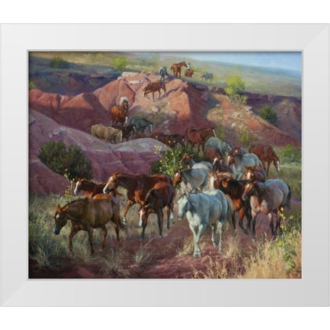 Into the Draw White Modern Wood Framed Art Print by Sorenson, Jack