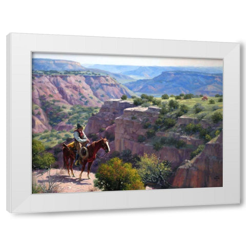 Hard to Get To White Modern Wood Framed Art Print by Sorenson, Jack