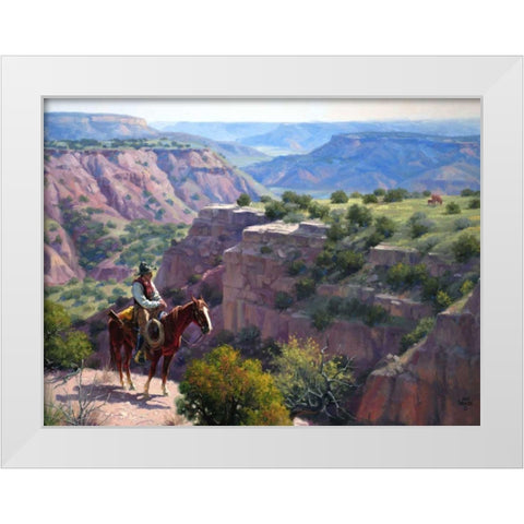 Hard to Get To White Modern Wood Framed Art Print by Sorenson, Jack