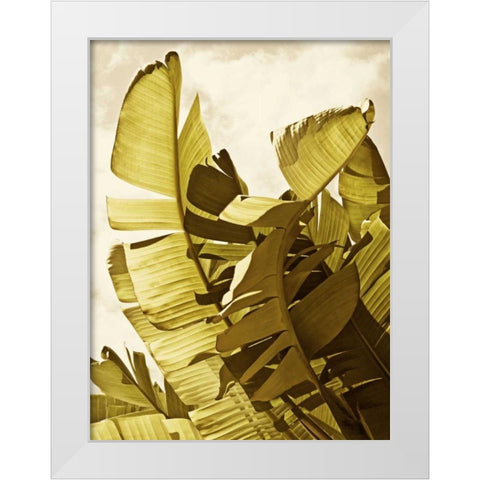 Palm Fronds II White Modern Wood Framed Art Print by Perry, Rachel