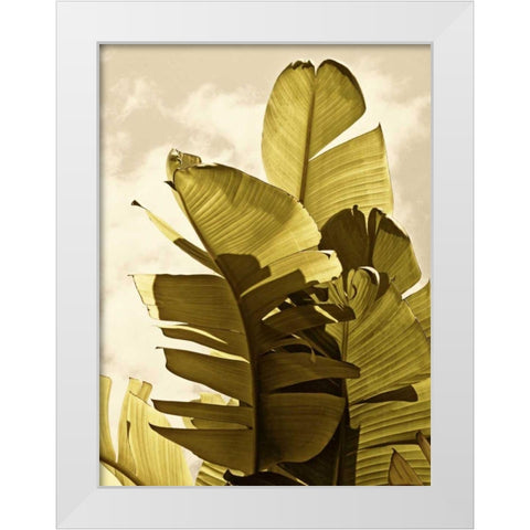 Palm Fronds IV White Modern Wood Framed Art Print by Perry, Rachel