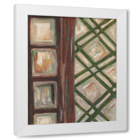 Textured Windows II White Modern Wood Framed Art Print by Deans, Karen