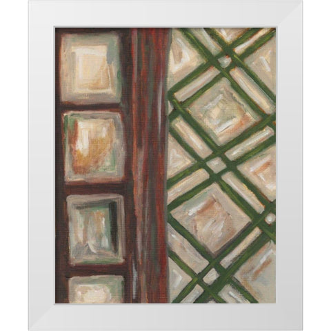 Textured Windows II White Modern Wood Framed Art Print by Deans, Karen