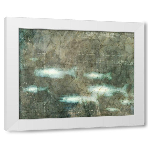 New School II White Modern Wood Framed Art Print by Vision Studio