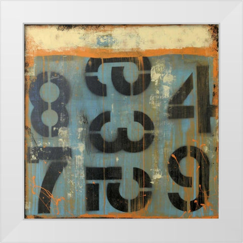 Score Card White Modern Wood Framed Art Print by Ashley, Erin