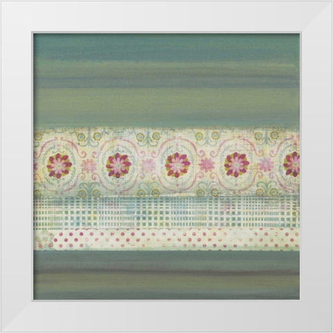 A Gift of Blooms II White Modern Wood Framed Art Print by Green-Aldridge, W.