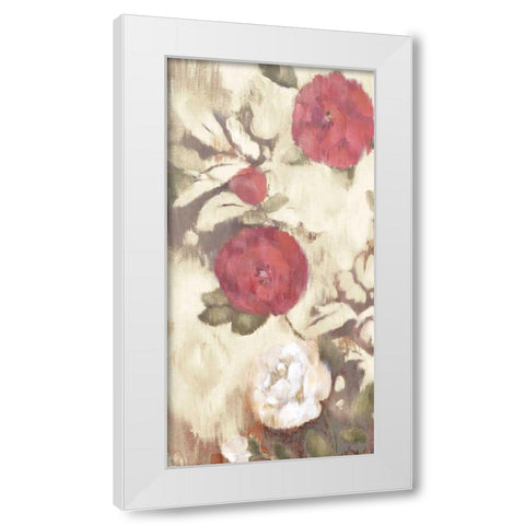 Ikat Rose III White Modern Wood Framed Art Print by Cohen, Marietta