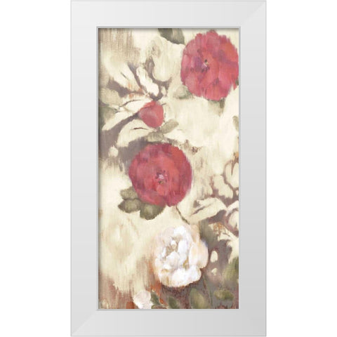 Ikat Rose III White Modern Wood Framed Art Print by Cohen, Marietta