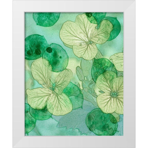 Mint Progeny IV White Modern Wood Framed Art Print by Chandler, Sharon