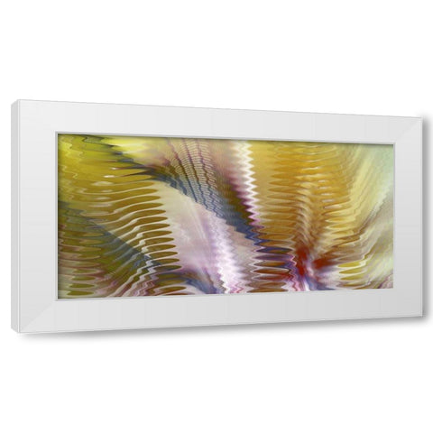 Symphonic I White Modern Wood Framed Art Print by Burghardt, James