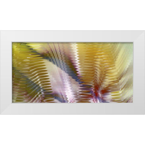 Symphonic I White Modern Wood Framed Art Print by Burghardt, James