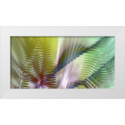 Symphonic II White Modern Wood Framed Art Print by Burghardt, James